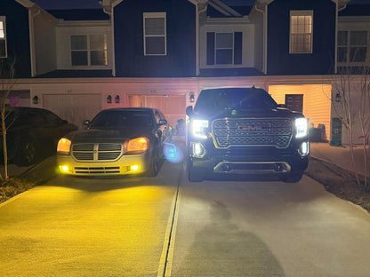 H16 H11 H8 LED Fog Light Bulb Yellow, 17000 Lumens 800% Brighter, Enhanced Visibility in Fog Rain and Snow, Amber Yellow H11 LED Fog Lights, RV Clearance Light Marker Light, 1:1 Plug and Play