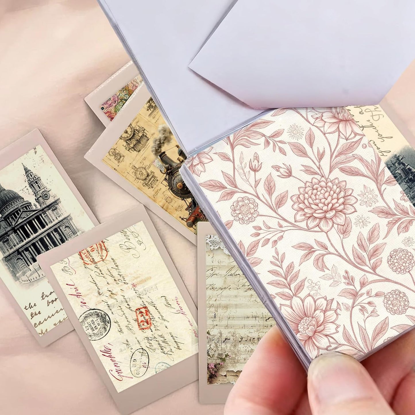 Washi Stickers, 12 Sets 600 Pcs Aesthetic Sticker Book for DIY Journaling, Journaling Supplies for Bullet Journal Art Diary Card Craft Gifts Planner Notebook