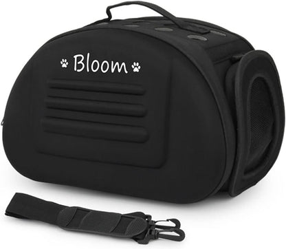 Foldable Soft Dog Carrier Kennel, Personalized Pet Carrier Custom Name and Paw Pattern Breathable Cat Carrier Shoulder Bag, Portable Pets Handbag for Cat Dog and Small Animal(M,Yellow)