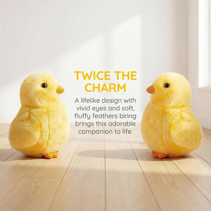 Little Yellow Chicken Plush, 5inch Simulation Stuffed Animal, Baby Chicken Doll Plush Toys as Gift for Your Kids