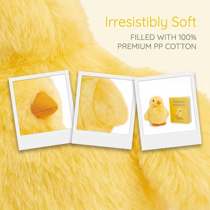 Little Yellow Chicken Plush, 5inch Simulation Stuffed Animal, Baby Chicken Doll Plush Toys as Gift for Your Kids
