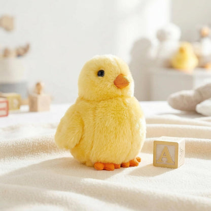 Little Yellow Chicken Plush, 5inch Simulation Stuffed Animal, Baby Chicken Doll Plush Toys as Gift for Your Kids