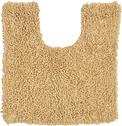 Fantasia Bath Rug 100% Cotton Bathroom Rugs Set, Washable Rug, Soft Cotton Extra Soft and Absorbent Bath Rug, Kitchen Mat, Bath Mat Set, Bath Floor Mat Non Slip, 20"x20" Contour, Yellow