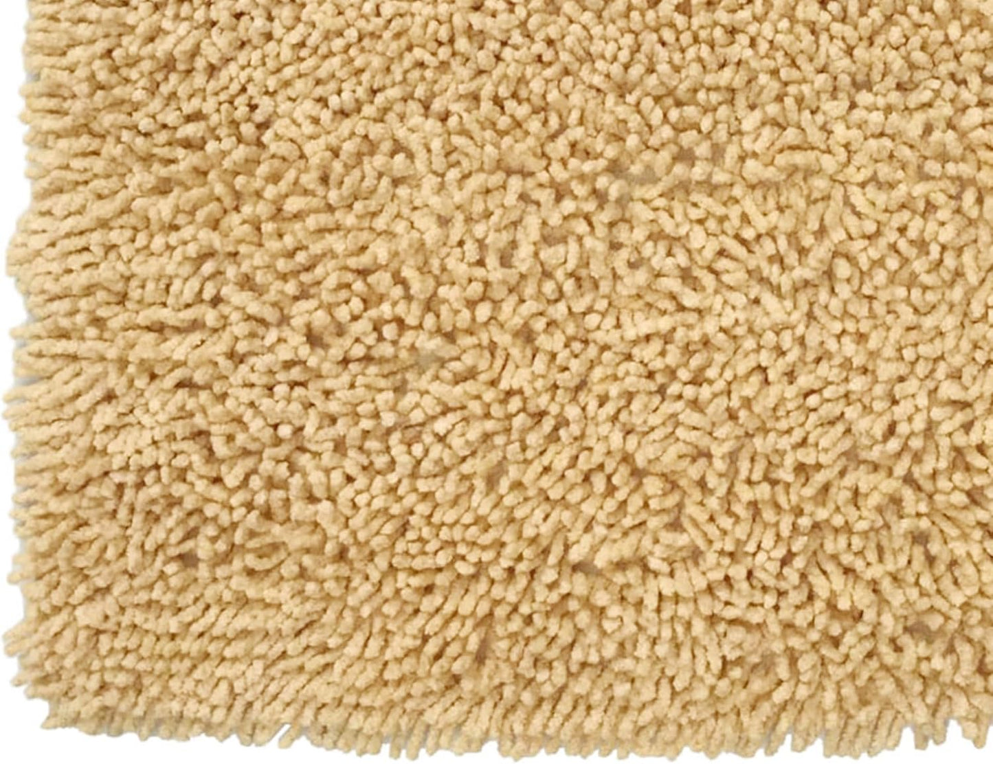 Fantasia Bath Rug 100% Cotton Bathroom Rugs Set, Washable Rug, Soft Cotton Extra Soft and Absorbent Bath Rug, Kitchen Mat, Bath Mat Set, Bath Floor Mat Non Slip, 20"x20" Contour, Yellow