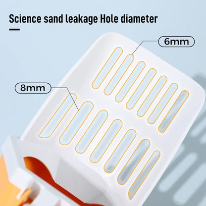Cat Litter Scoop, Cat Litter Scooper with Trash Container, Cat Litter Shovel with Waste Can, Removable Cat Litter Scoop Holder, Large Capacity Portable Cat Litter Scooper (Yellow)
