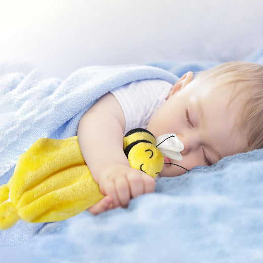 Bee Loveys for Babies Soft Security Blanket Baby Snuggle Toy Stuffed Animal Blanket Unisex Lovie Baby Gifts for Infant and Toddler Yellow 12 Inch