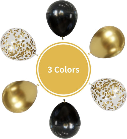 Yellow Balloons Kit, 50Pcs Matte Lemon Yellow Latex Balloons 12In Size | white Metallic Gold Balloon for Birthday Wedding Baby Shower Bride Sunflower Party Decoration