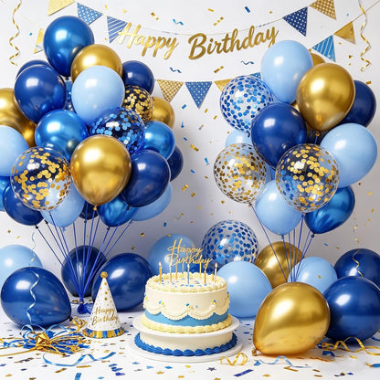 Yellow Balloons Kit, 50Pcs Matte Lemon Yellow Latex Balloons 12In Size | white Metallic Gold Balloon for Birthday Wedding Baby Shower Bride Sunflower Party Decoration