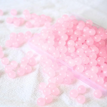 240pcs Glass Beads for Bracelets, 6mm Round Glass Beads for Jewelry Making DIY Crafts (Yellow)