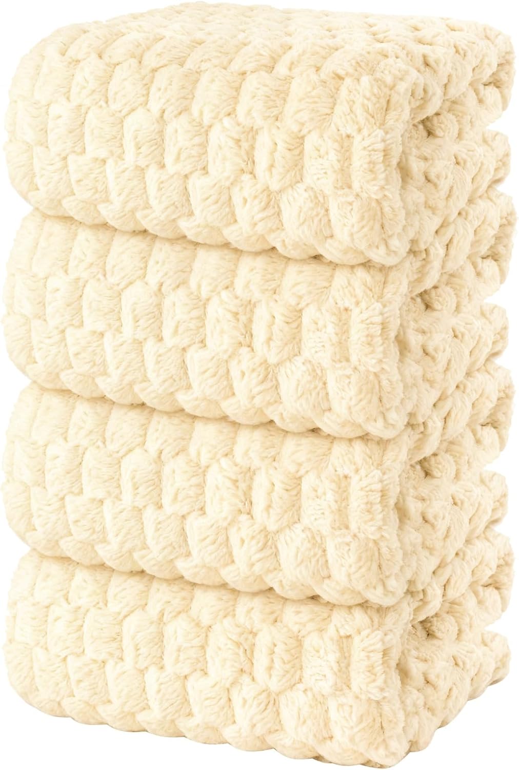 4 Pack Microfiber Bath Towels Large, Super Absorbent, Quick Dry, Plush and Fluffy, 27.5″ x 55″, Luxury Towel Set for Bathroom, Spa, Gym, Travel - Yellow