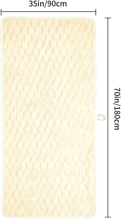 4 Pack Microfiber Bath Towels Large, Super Absorbent, Quick Dry, Plush and Fluffy, 27.5″ x 55″, Luxury Towel Set for Bathroom, Spa, Gym, Travel - Yellow