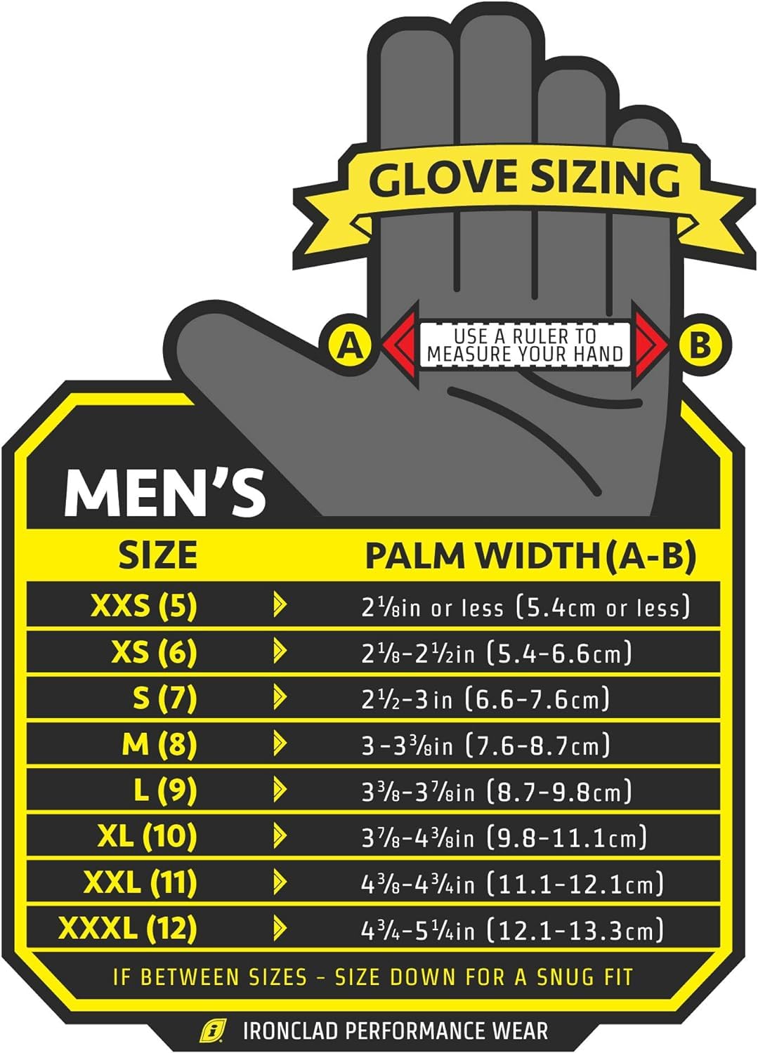 Ironclad Football Gloves SF-Hand, Adult and Youth Receiver Gloves, Yellow/Black