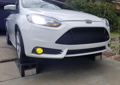 Pair Selective Yellow Lens Fog Light Lamp Assemblies w/ 55W H11 Halogen Bulbs Compatible with Acura Honda, Compatible with Ford, Compatible WithNissan Subaru Suzuki etc