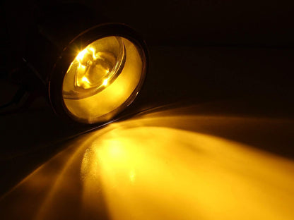 Pair Selective Yellow Lens Fog Light Lamp Assemblies w/ 55W H11 Halogen Bulbs Compatible with Acura Honda, Compatible with Ford, Compatible WithNissan Subaru Suzuki etc