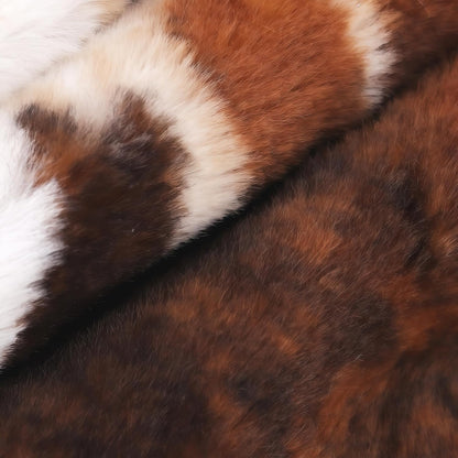 Cow Print Rug - 3.6x2.5 Feet Cow Hide Rugs Faux Cowhide Rug Cute Area Rug Fun Western Room Decor Cow Rugs for Living Room Bedroom Non-Slip Yellow-Brown(43 inches x 29 inches)