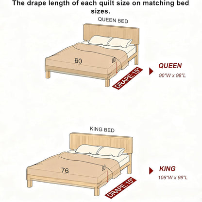 Yellow Quilt King Size - King Quilt Set, 100% Long-Staple Cotton Floral Quilt Bedding Set Bedspreads, Patchwork Reversible Lightweight Comforter Bed Spread for All Season, Yellow/Gray, 3 Pcs