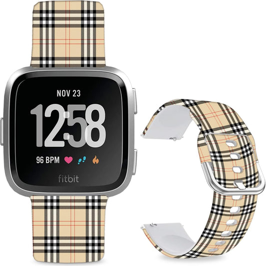 Soft Silicone Watch Bands Compatible with Fitbit Versa 2/Versa/Fitbit Versa Lite/SE Cartoon Band，23mm Cute Floral Pattern Printed Strap Replacement Wristband for Men Women Teens.