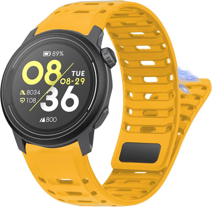 Compatible with COROS NOMAD bands, 22mm, 24mm New Sport Breathable Silicone Replacement Strap Watchband Compatible with COROS PACE Pro / PACE 3 / APEX 2 Pro / APEX Pro / APEX 46mm / NOMAD / APEX 4 46mm, 42mm Smartwatch