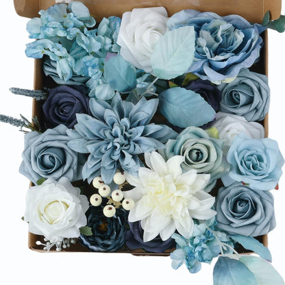Multi Use Artificial Flowers Combo for DIY Centerpieces Arrangements Wedding Bridal Bouquet Table Chair Decor Candle Holder Baby Shower Cake Decor Flower Strips Home Décor (Yellow)
