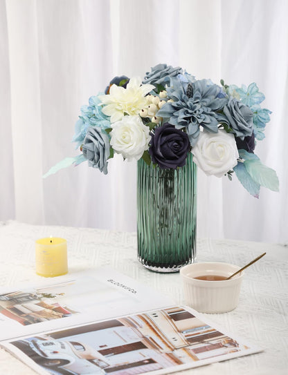 Multi Use Artificial Flowers Combo for DIY Centerpieces Arrangements Wedding Bridal Bouquet Table Chair Decor Candle Holder Baby Shower Cake Decor Flower Strips Home Décor (Yellow)