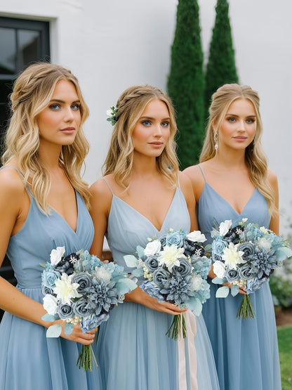 Multi Use Artificial Flowers Combo for DIY Centerpieces Arrangements Wedding Bridal Bouquet Table Chair Decor Candle Holder Baby Shower Cake Decor Flower Strips Home Décor (Yellow)