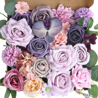 Multi Use Artificial Flowers Combo for DIY Centerpieces Arrangements Wedding Bridal Bouquet Table Chair Decor Candle Holder Baby Shower Cake Decor Flower Strips Home Décor (Yellow)