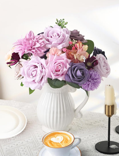 Multi Use Artificial Flowers Combo for DIY Centerpieces Arrangements Wedding Bridal Bouquet Table Chair Decor Candle Holder Baby Shower Cake Decor Flower Strips Home Décor (Yellow)