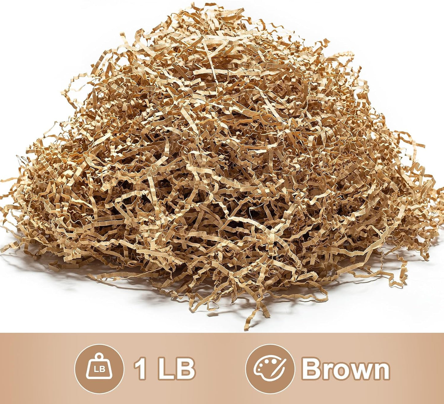 1 LB Crinkle Cut Paper Shred Yellow Shredded Paper For Gift Box | Gift Baskets Filler - Gift Box Bag Filler - Confetti Stuffing for Birthday, Holiday Present Packaging Wrapping