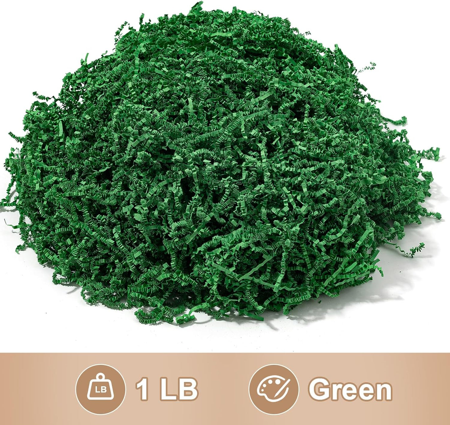1 LB Crinkle Cut Paper Shred Yellow Shredded Paper For Gift Box | Gift Baskets Filler - Gift Box Bag Filler - Confetti Stuffing for Birthday, Holiday Present Packaging Wrapping
