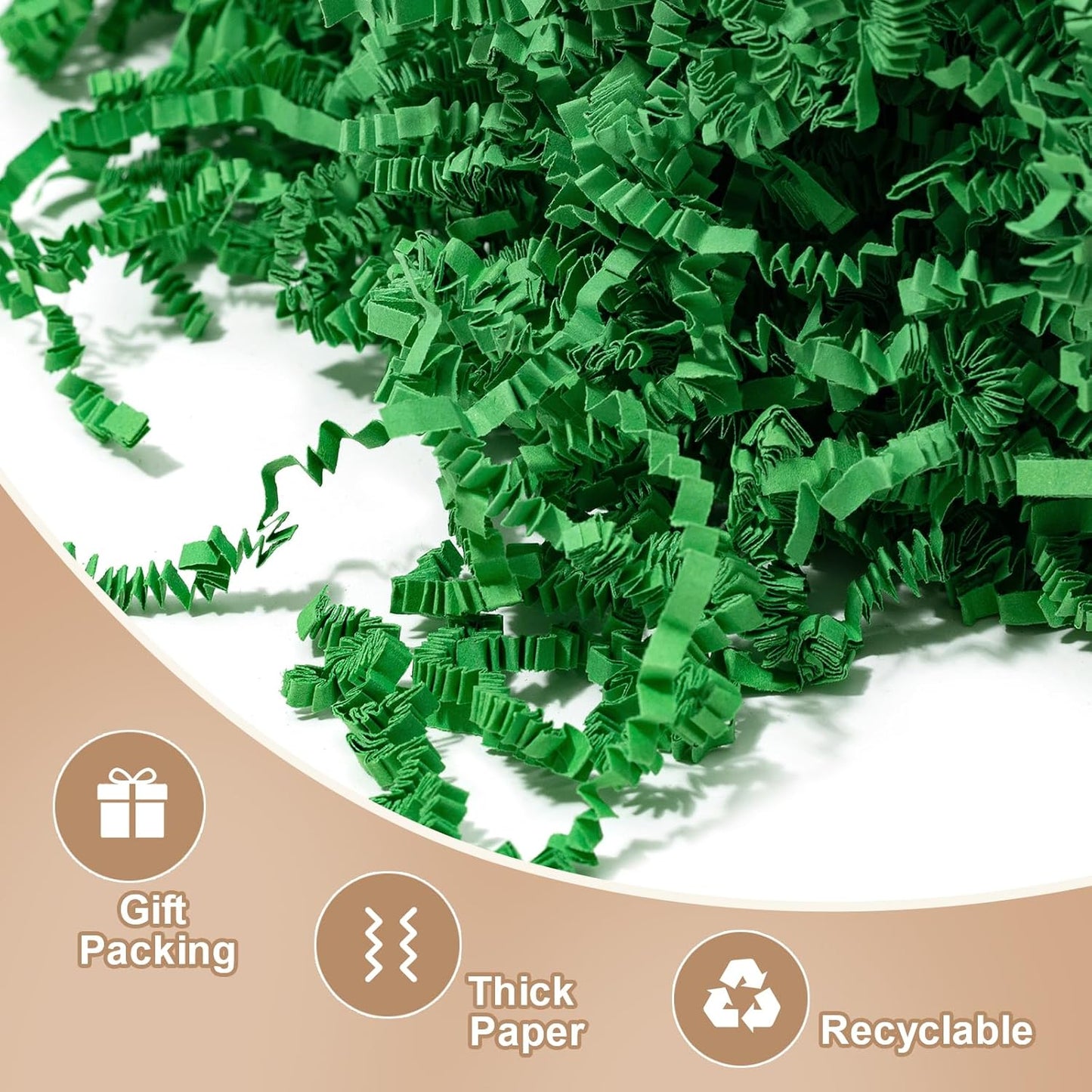 1 LB Crinkle Cut Paper Shred Yellow Shredded Paper For Gift Box | Gift Baskets Filler - Gift Box Bag Filler - Confetti Stuffing for Birthday, Holiday Present Packaging Wrapping