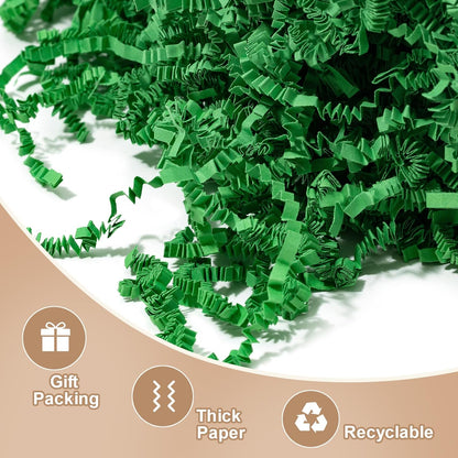 1 LB Crinkle Cut Paper Shred Yellow Shredded Paper For Gift Box | Gift Baskets Filler - Gift Box Bag Filler - Confetti Stuffing for Birthday, Holiday Present Packaging Wrapping
