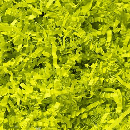 1 LB Crinkle Cut Paper Shred Yellow Shredded Paper For Gift Box | Gift Baskets Filler - Gift Box Bag Filler - Confetti Stuffing for Birthday, Holiday Present Packaging Wrapping
