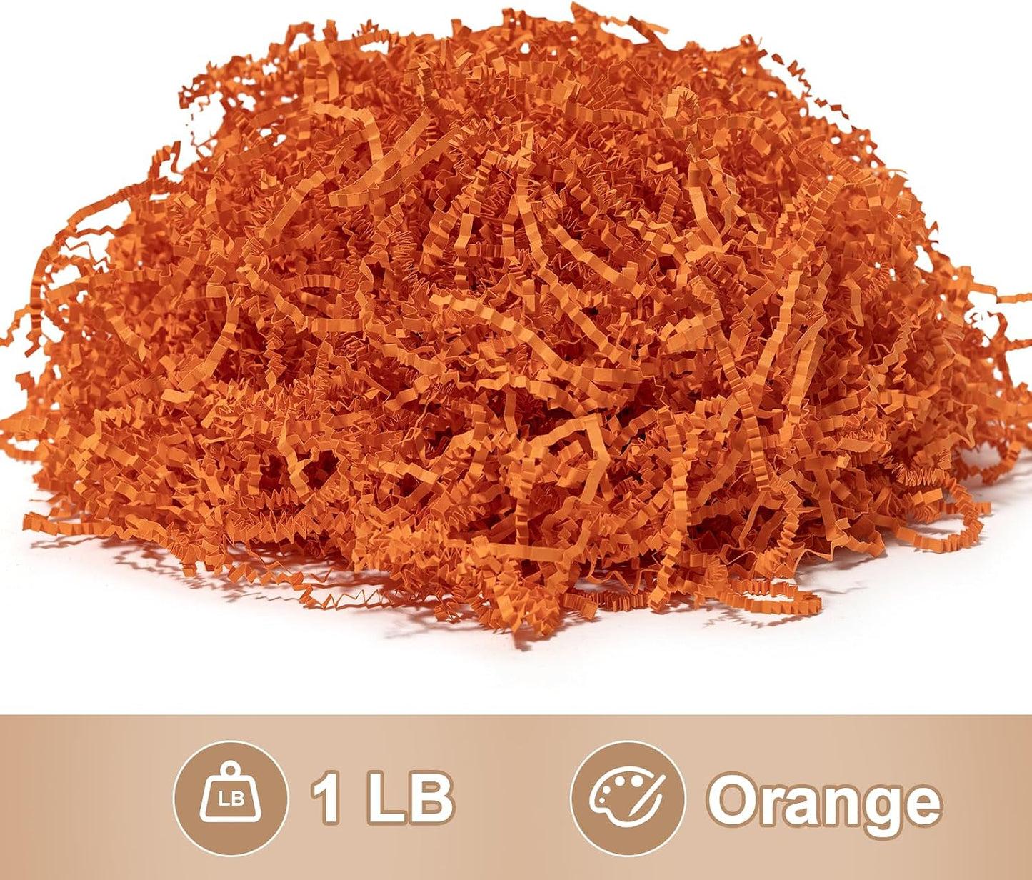 1 LB Crinkle Cut Paper Shred Yellow Shredded Paper For Gift Box | Gift Baskets Filler - Gift Box Bag Filler - Confetti Stuffing for Birthday, Holiday Present Packaging Wrapping