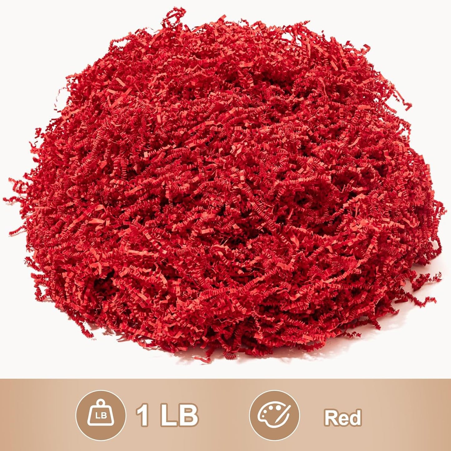 1 LB Crinkle Cut Paper Shred Yellow Shredded Paper For Gift Box | Gift Baskets Filler - Gift Box Bag Filler - Confetti Stuffing for Birthday, Holiday Present Packaging Wrapping