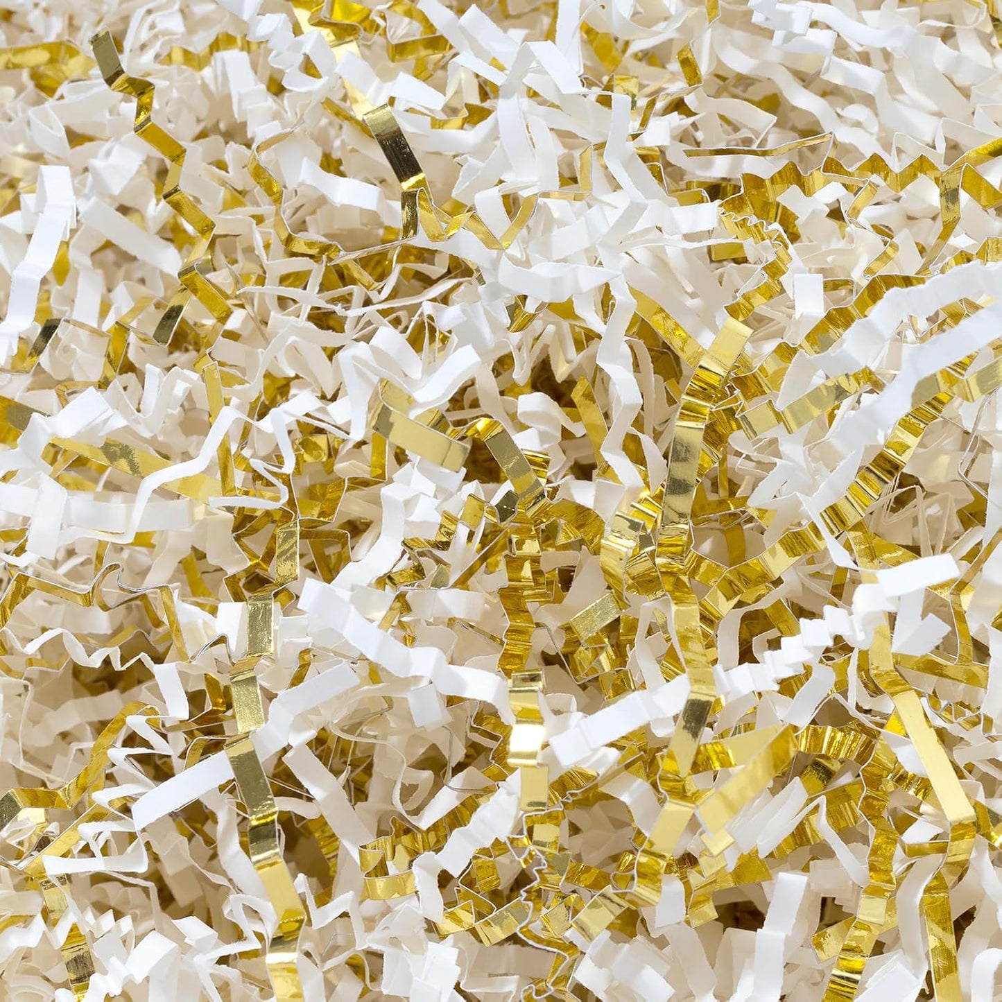 1 LB Crinkle Cut Paper Shred Yellow Shredded Paper For Gift Box | Gift Baskets Filler - Gift Box Bag Filler - Confetti Stuffing for Birthday, Holiday Present Packaging Wrapping