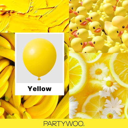 Yellow Balloons 140pcs Matte Yellow Balloons Different Sizes | 18 12 10 5 Inch for Easter Bee Baby Shower Sunflower Birthday Graduation Bee Sunflower Party Decorations Yellow-Y55