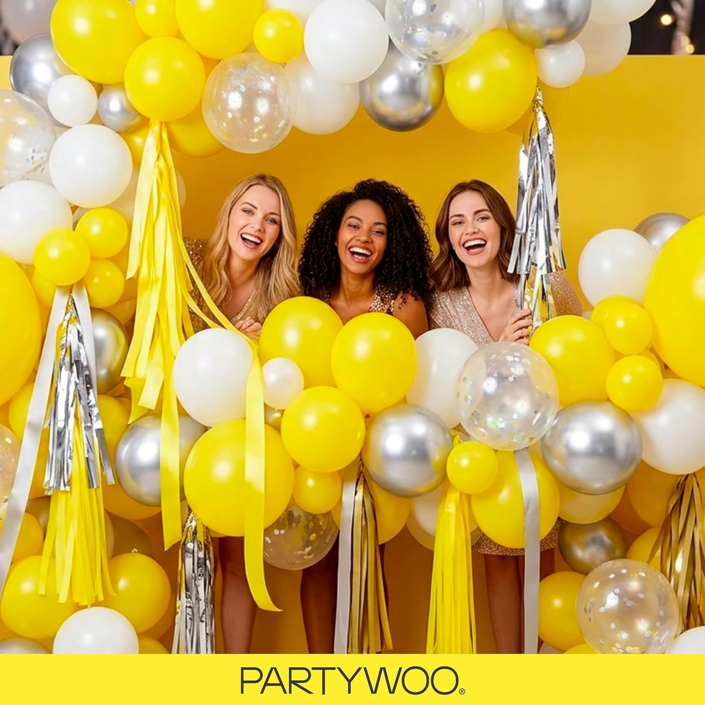 Yellow Balloons 140pcs Matte Yellow Balloons Different Sizes | 18 12 10 5 Inch for Easter Bee Baby Shower Sunflower Birthday Graduation Bee Sunflower Party Decorations Yellow-Y55