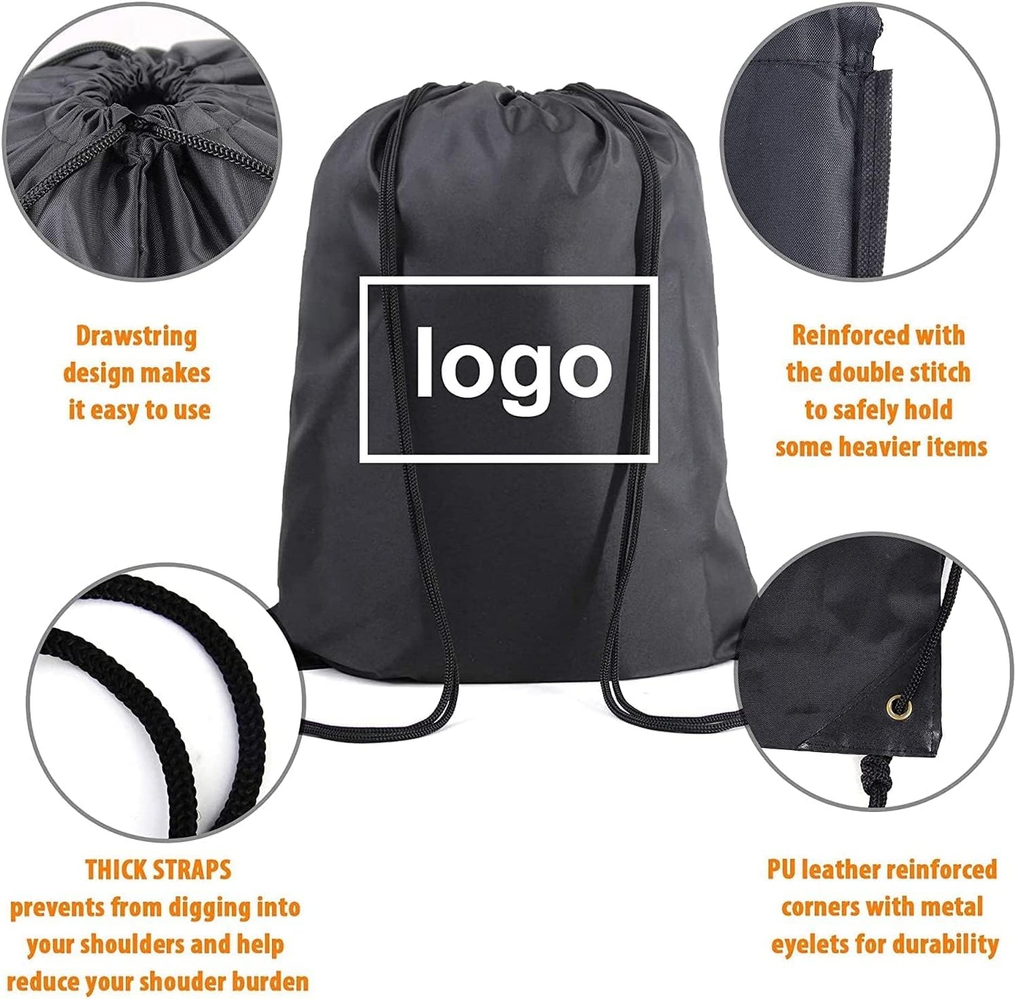 20 Pieces Yellow Cinch Sack Bags Bulk Gymsack for Christmas Sports Polyester Drawstring Backpacks for Heat Vinyl and Tie Dye Pull sinch Sackpack for Women and Men