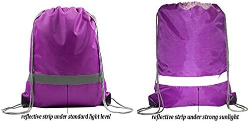 20 Pieces Yellow Cinch Sack Bags Bulk Gymsack for Christmas Sports Polyester Drawstring Backpacks for Heat Vinyl and Tie Dye Pull sinch Sackpack for Women and Men