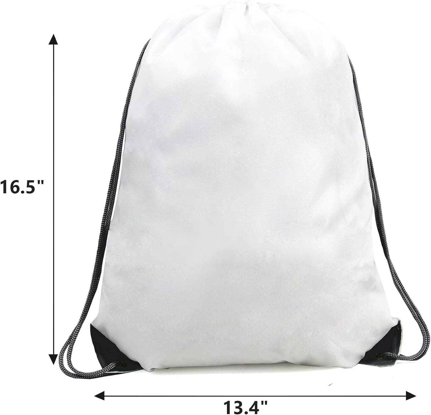 20 Pieces Yellow Cinch Sack Bags Bulk Gymsack for Christmas Sports Polyester Drawstring Backpacks for Heat Vinyl and Tie Dye Pull sinch Sackpack for Women and Men