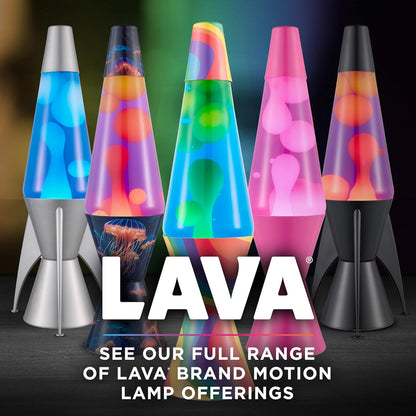 The Original Lamp - 16.3" Emerald Tide – Classic Liquid Motion Lamp - Yellow Wax and Blue Liquid - Item #5139 (Amazon Exclusive)