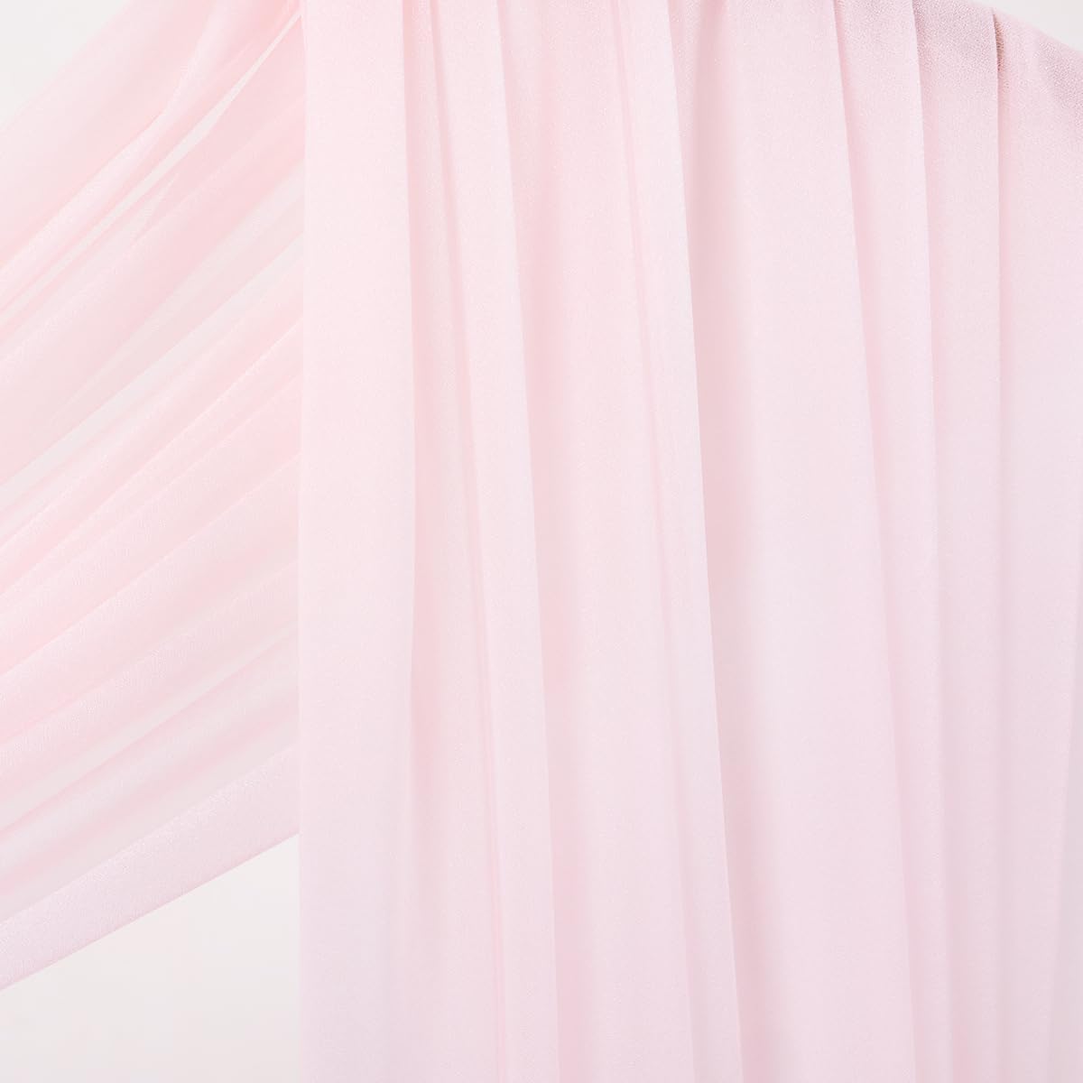 Wedding Arch Draping Fabric Sheer Curtain Drapes Birthday Party Home Decor | Yellow 29" x 20FT 1 Panel Outdoor Drapes Extra Long for Bridal Baby Shower Ceremony Decor