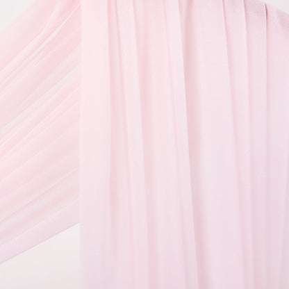 Wedding Arch Draping Fabric Sheer Curtain Drapes Birthday Party Home Decor | Yellow 29" x 20FT 1 Panel Outdoor Drapes Extra Long for Bridal Baby Shower Ceremony Decor
