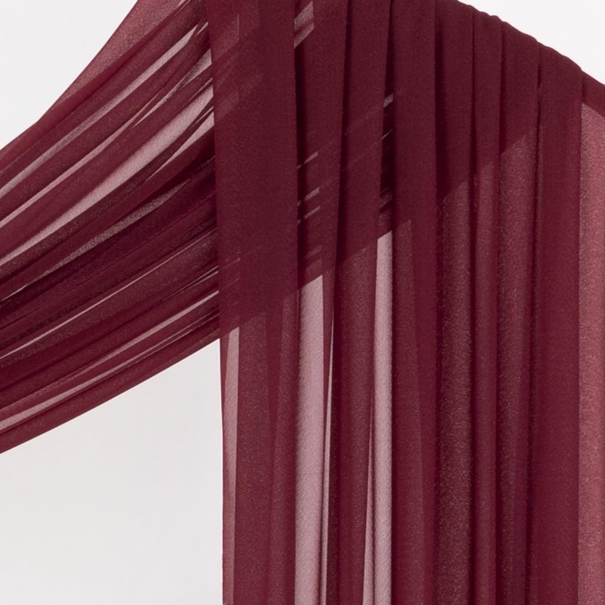 Wedding Arch Draping Fabric Sheer Curtain Drapes Birthday Party Home Decor | Yellow 29" x 20FT 1 Panel Outdoor Drapes Extra Long for Bridal Baby Shower Ceremony Decor