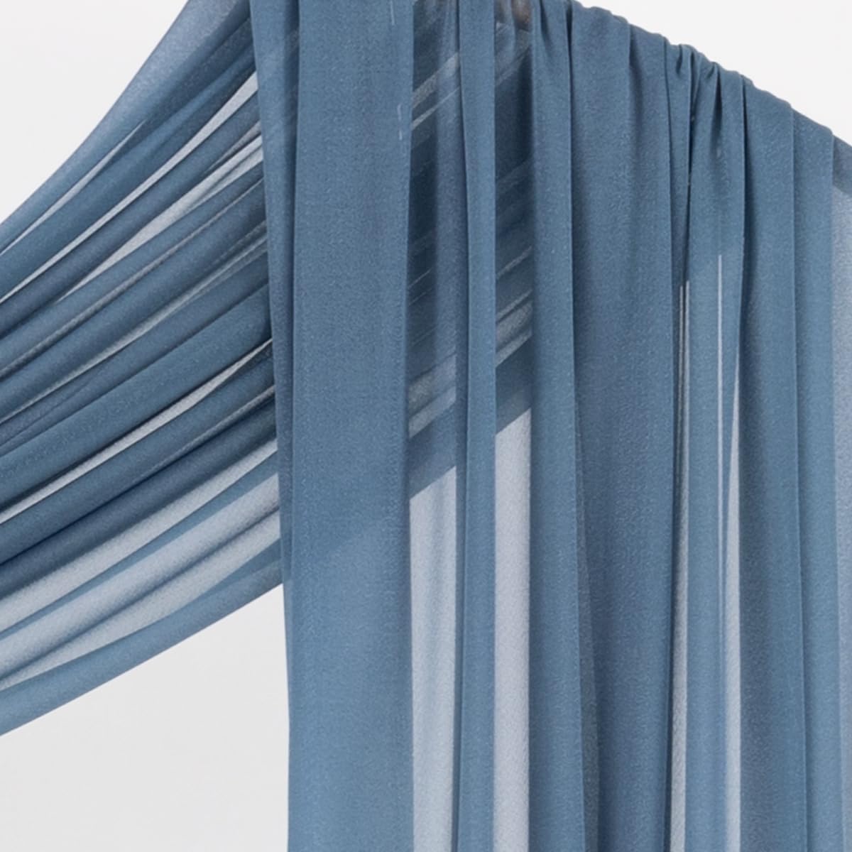 Wedding Arch Draping Fabric Sheer Curtain Drapes Birthday Party Home Decor | Yellow 29" x 20FT 1 Panel Outdoor Drapes Extra Long for Bridal Baby Shower Ceremony Decor