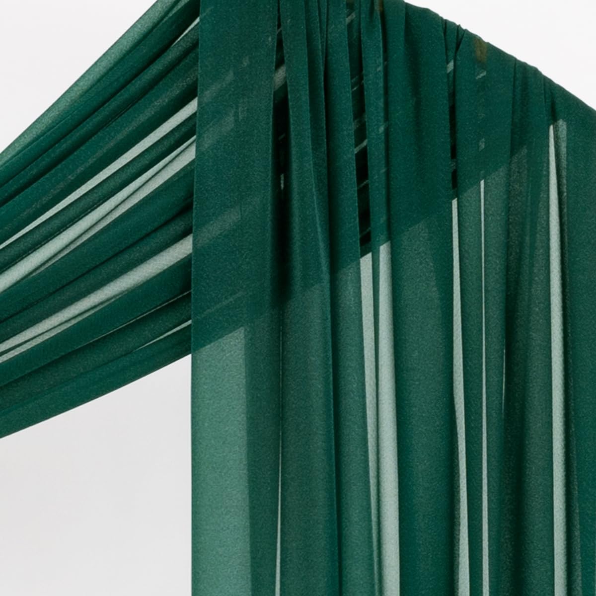 Wedding Arch Draping Fabric Sheer Curtain Drapes Birthday Party Home Decor | Yellow 29" x 20FT 1 Panel Outdoor Drapes Extra Long for Bridal Baby Shower Ceremony Decor