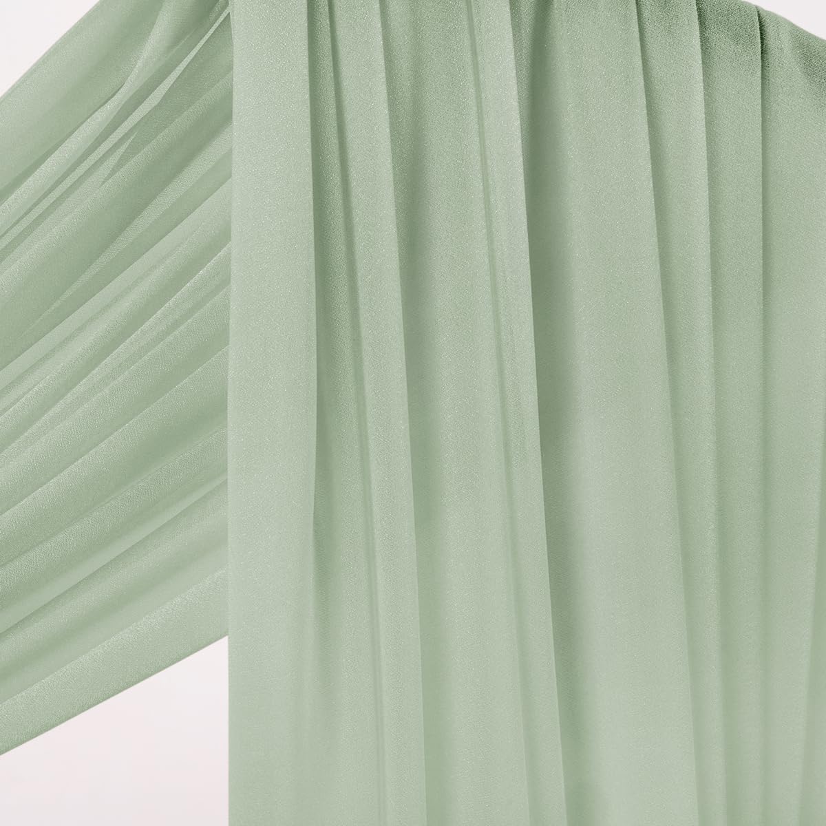 Wedding Arch Draping Fabric Sheer Curtain Drapes Birthday Party Home Decor | Yellow 29" x 20FT 1 Panel Outdoor Drapes Extra Long for Bridal Baby Shower Ceremony Decor