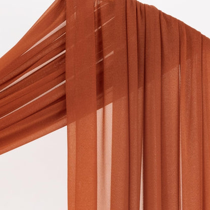 Wedding Arch Draping Fabric Sheer Curtain Drapes Birthday Party Home Decor | Yellow 29" x 20FT 1 Panel Outdoor Drapes Extra Long for Bridal Baby Shower Ceremony Decor