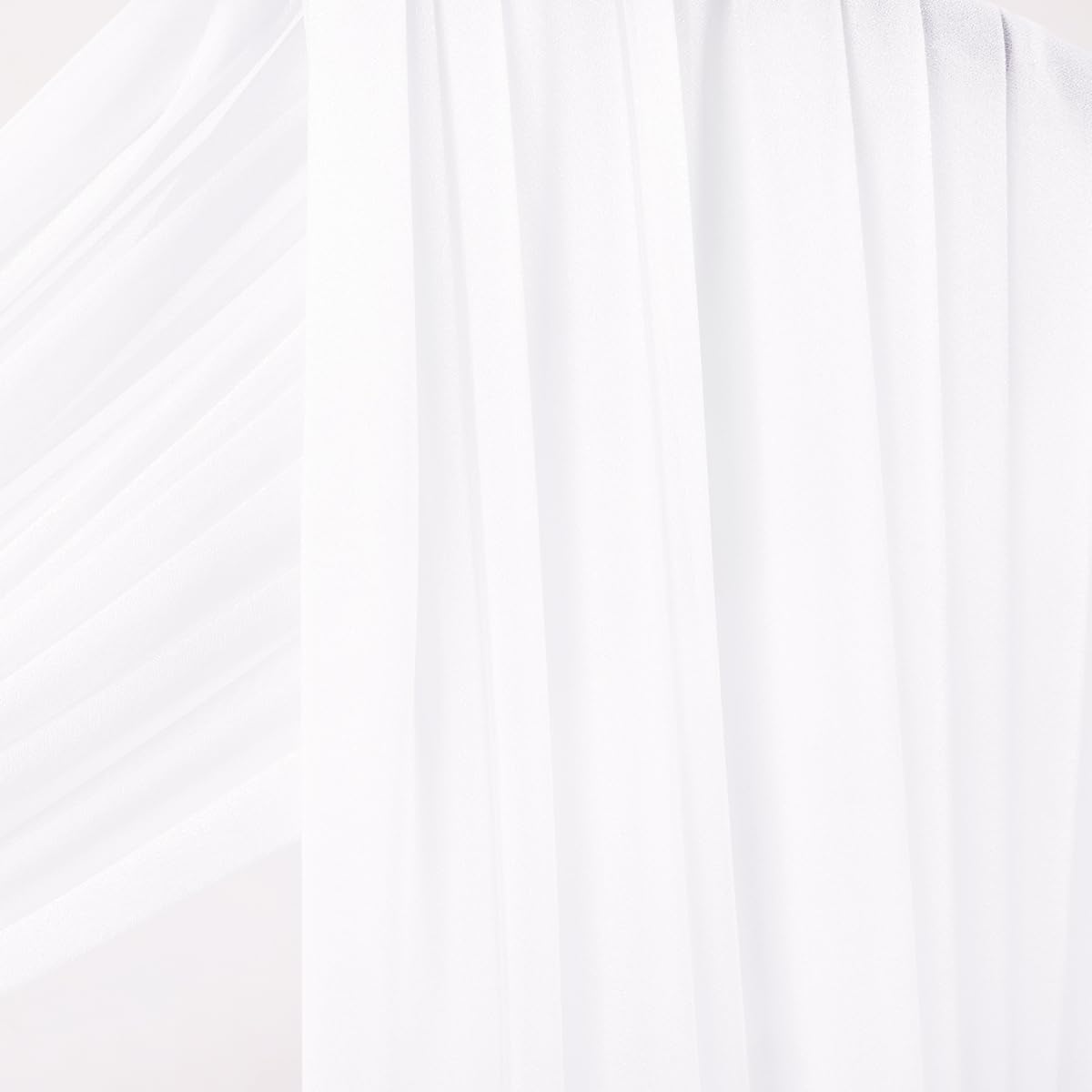 Wedding Arch Draping Fabric Sheer Curtain Drapes Birthday Party Home Decor | Yellow 29" x 20FT 1 Panel Outdoor Drapes Extra Long for Bridal Baby Shower Ceremony Decor