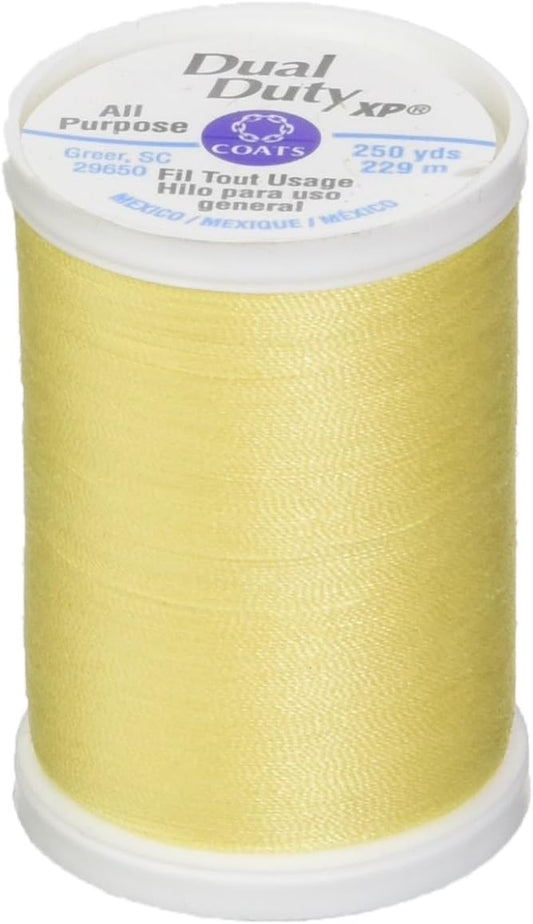 Coats Dual Duty XP General Purpose Thread 250yd, Yellow